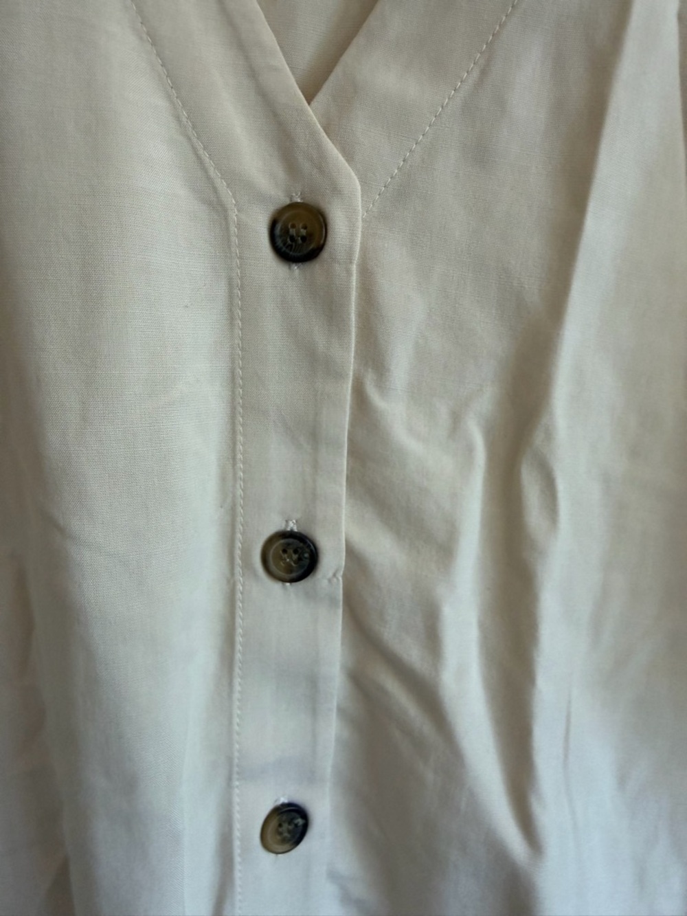 Soft Cream Button Up - Picture 4 of 5